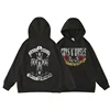 Guns N' Roses We'Re Back Retro Street Style Hoodie For Women O-Neck Pocket Pullover Fleece Hoody Breathable Pullover Woman Hoody 1