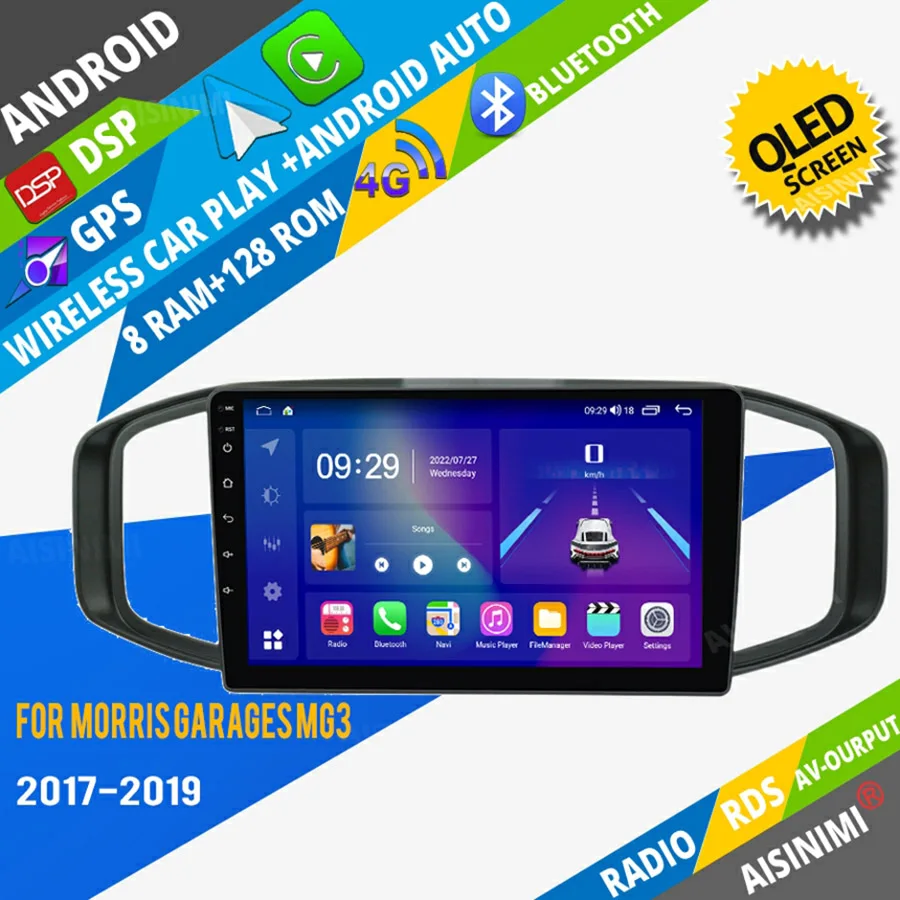 Aisinimi Android Car Dvd Player Navigazione Per Morris Garage Mg3 2017-2019 Autoradio Car Audio Gps Multimedia Stereo Monitor