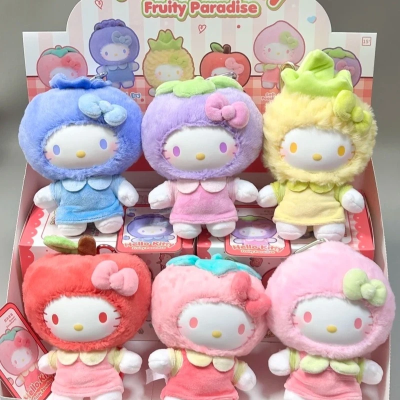 Genuine Sanrio Hello Kitty Fruit Paradise Plush Blind Box Cute