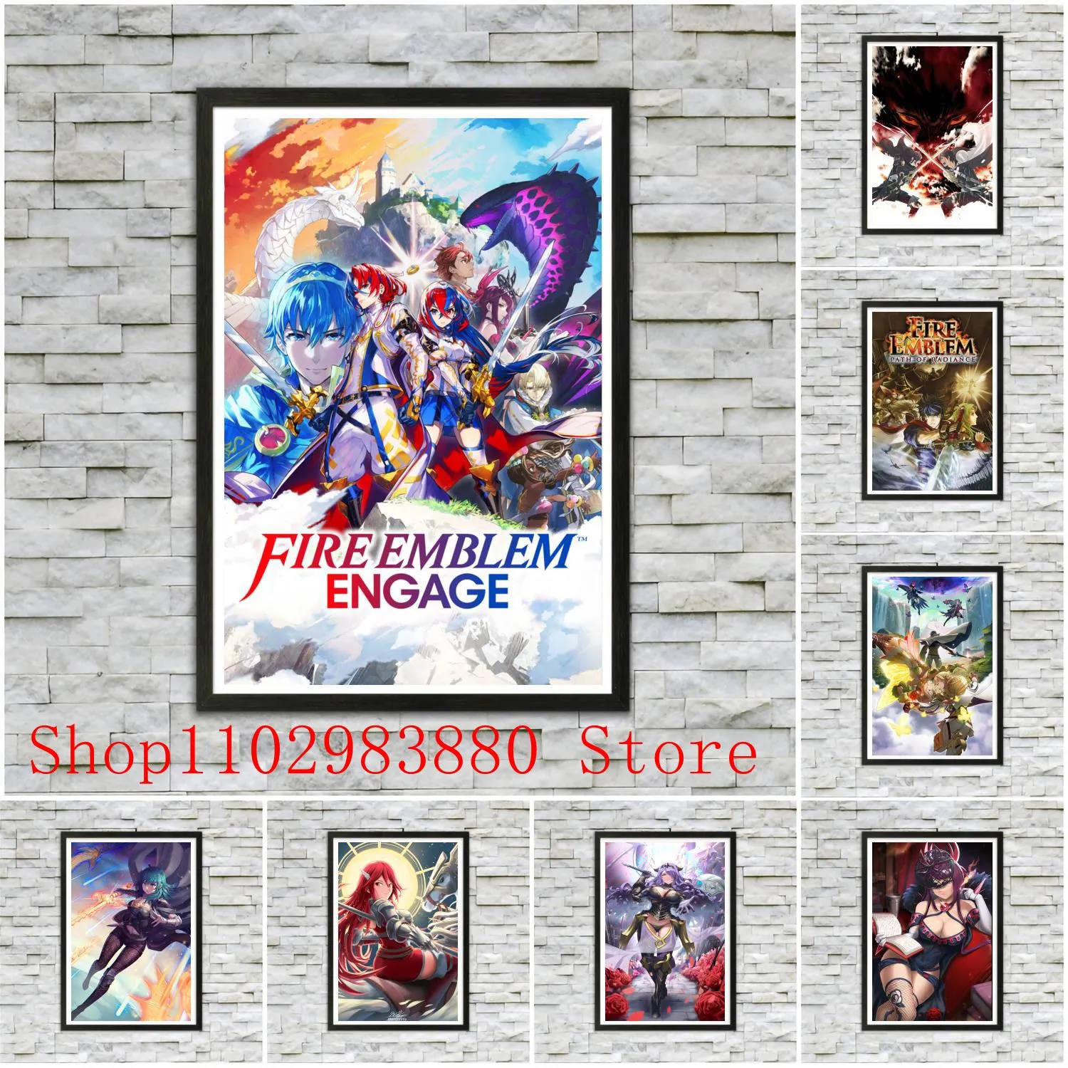 

Fire Emblem Engage Poster Canvas Painting Posters and Prints Wall Art Picture Home Living Room Decor