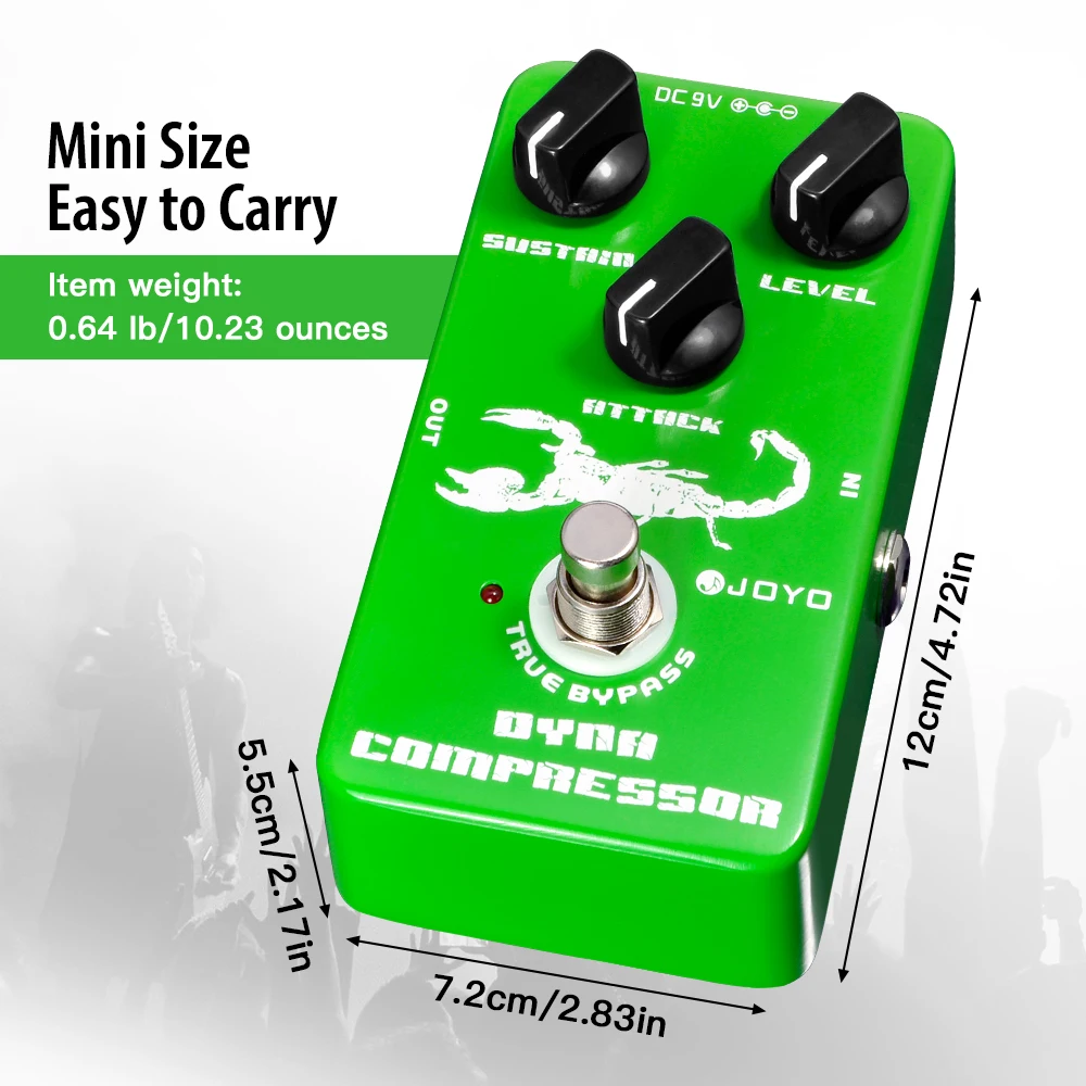 JF-10 DYNA COMPRESSOR Guitar Pedal Very Low Noise Classic Compressor Re-creation