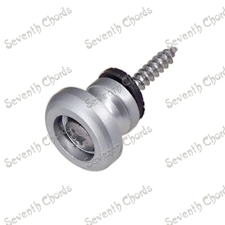 

10 Pcs Sandy Silver Round Head Bass Guitar Strap Lock End Pins Pegs Guitar Strap buttons Pins metal end