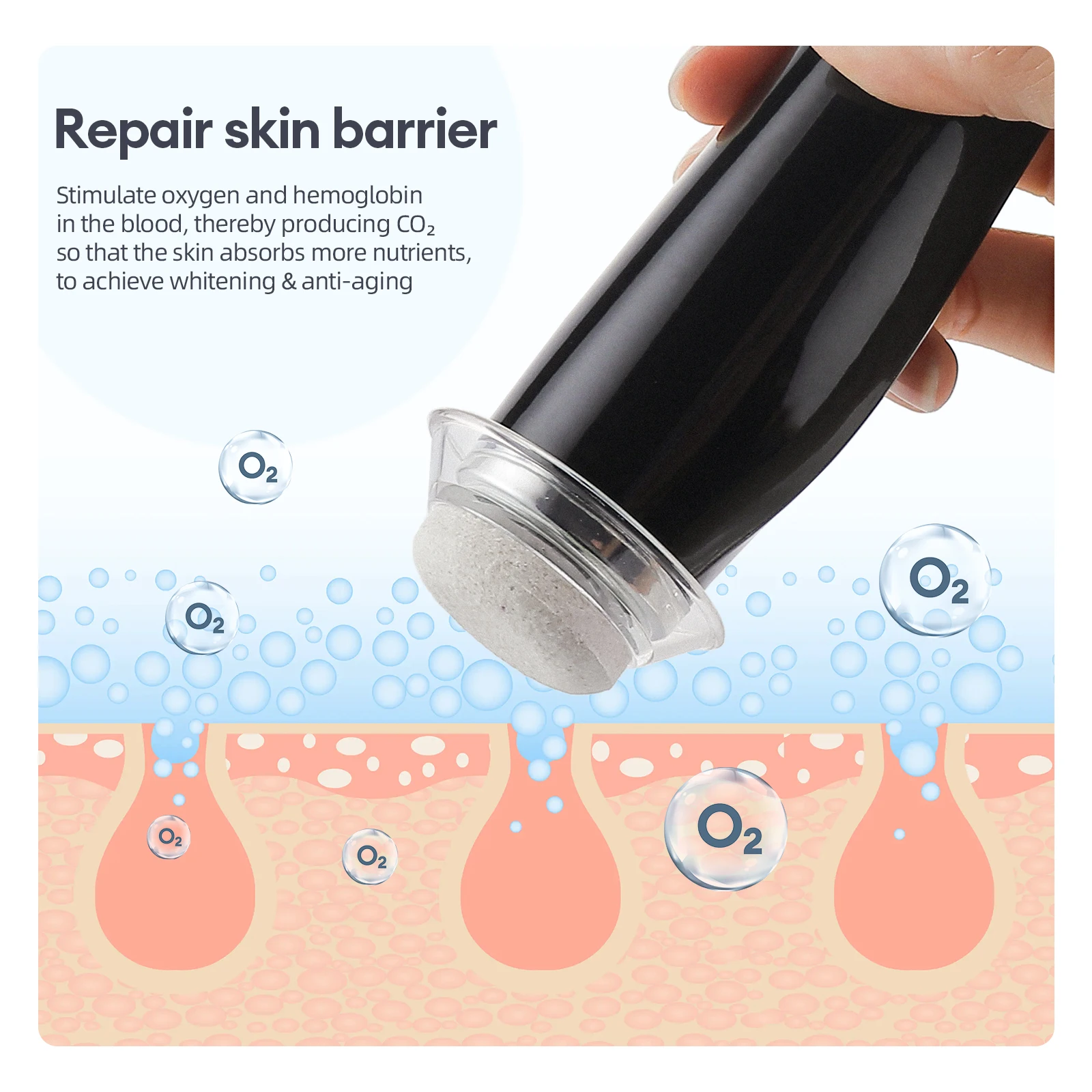 Oxygen Bubble Pen CO2 Oxygen Portable Facial Machine CO2 Gel Facial Skin Care Device Facial SPA CO2 Bubble Oxygen Beauty Machine 5