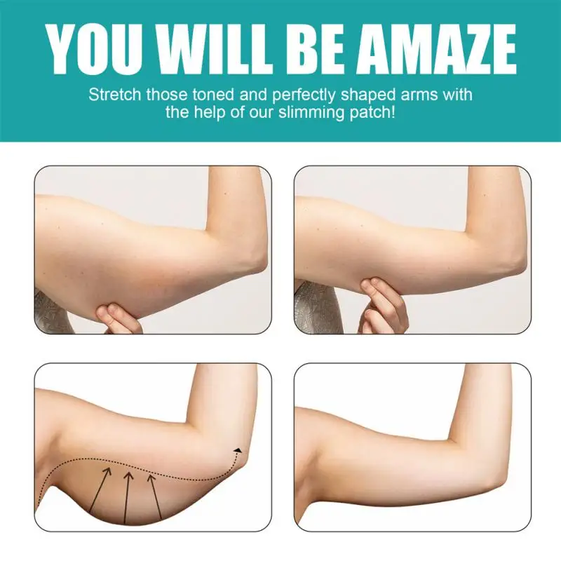 12Pcs/Bag Thin Arm Patch Weight Loss Stickers Cellulite Removal Fat Burning Slimming Body Massage Shaping Care Herbal Plaster