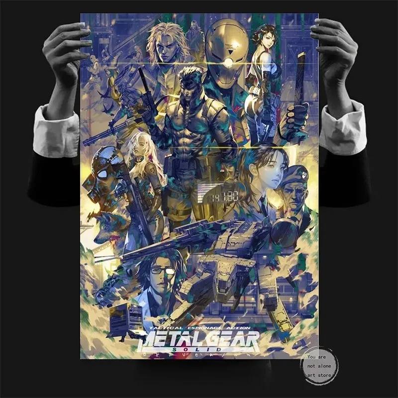 Metal Gear Solid Series Art Poster Canvas Painting - Home Decor Wall Print