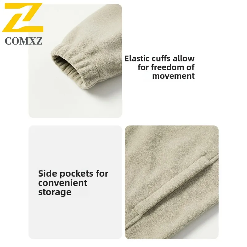 COMXZ Men's Trench Coat High Quality Warm Windproof Outdoor Gym Running Chaqueta Travel Removable Hood Comfortable Outerwear