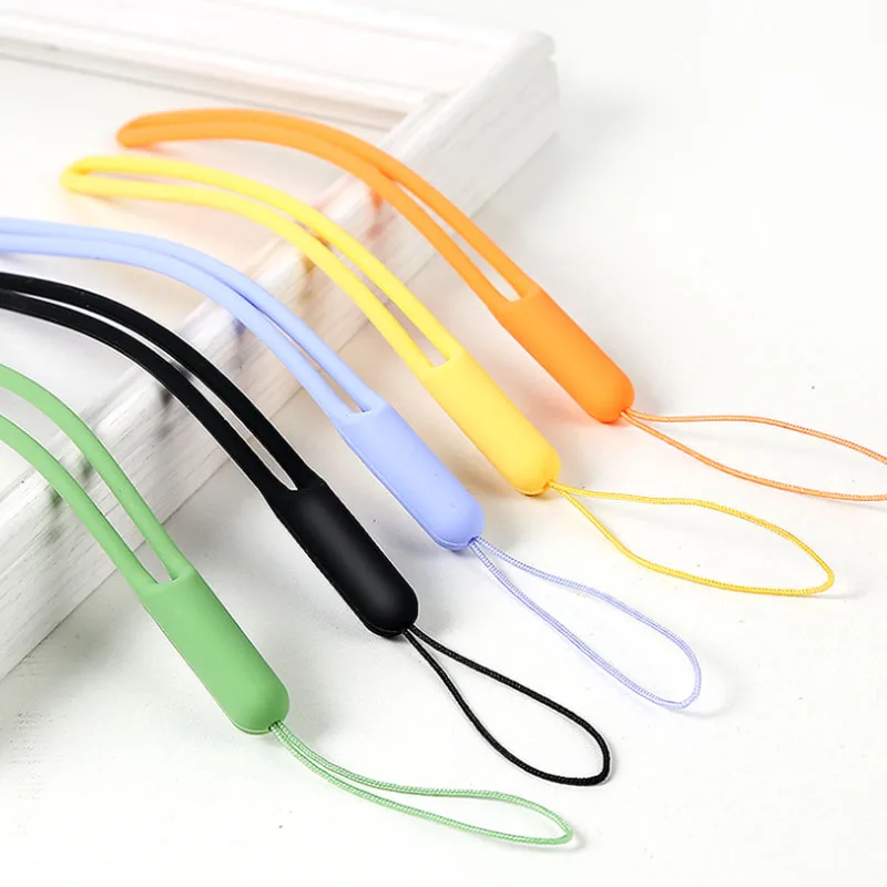 2개입 휴대폰 스트랩 스피커 USB 메모리 스틱 짧은 스타일 우산 손목끈 실리콘 스트랩 폰 체인 폰 참 스트랩