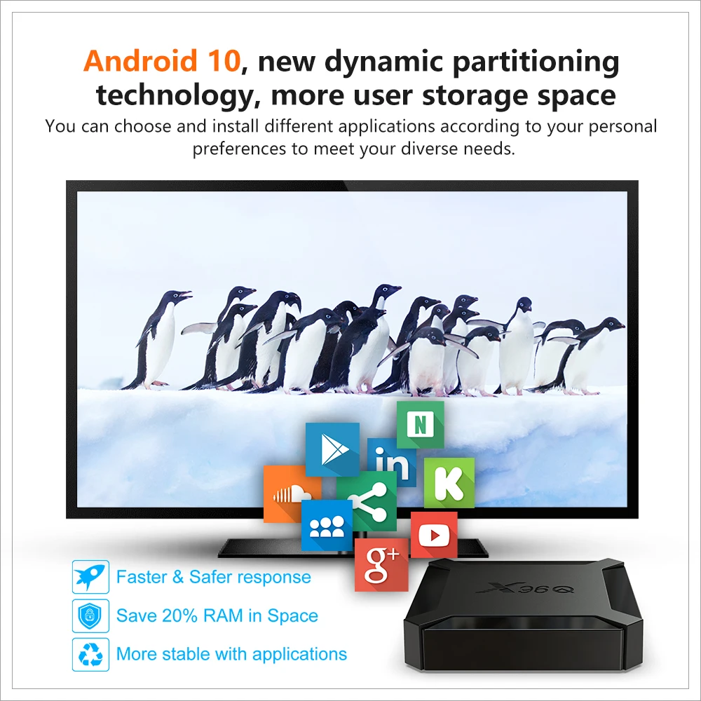 2026 X96Q Android 10.0 Smart TV Box Allwinner H313 Quad Core 4K