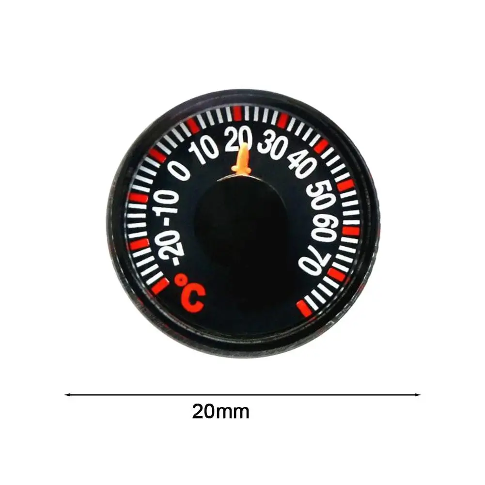 1/2/3PCS 20MM 고정밀 온도계 케이스먼트 실내외 벽걸이형 정원용 다이얼 측정기 (정원, 주방, 거실용)