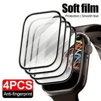 Protecteur d'écran pour Apple Watch 11, 42mm 46mm, Film en verre souple 3D HD, sans bulles, Anti-poussière, iWatch série 10 11, accessoires en verre 1