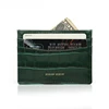 Custom Name Monogram Luxury Genuine Leather Men Wallet Card Holder Crocodile Pattern Gift for Girlfriend Boyfriend Friend Her 4