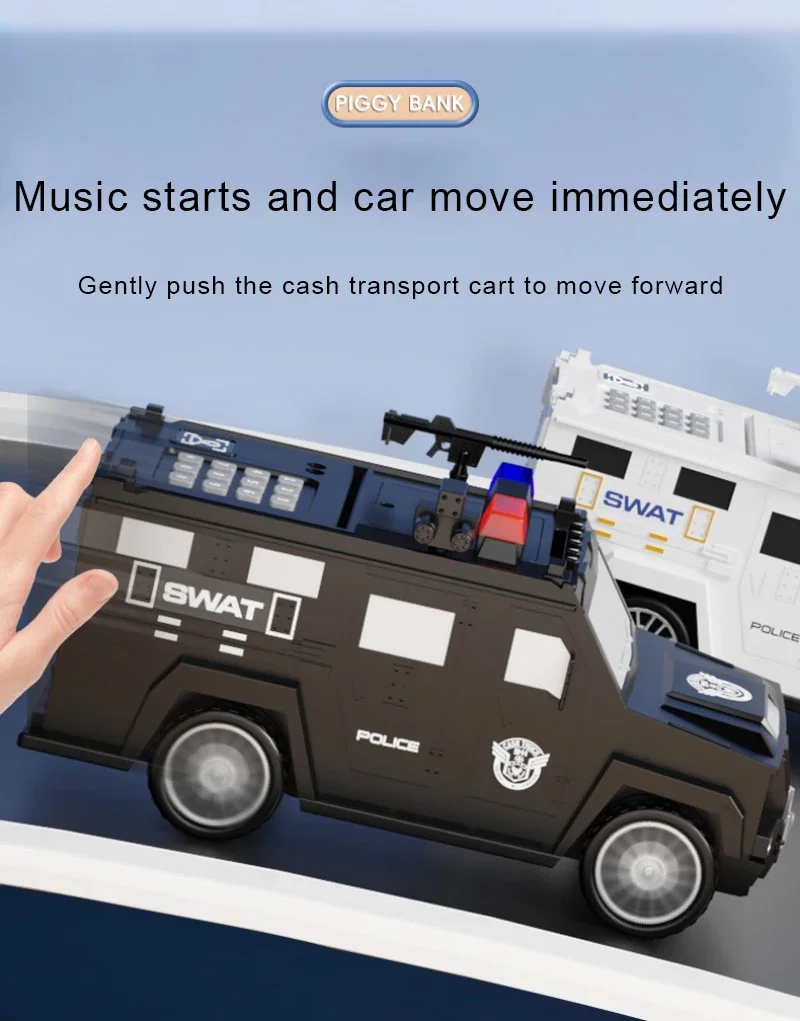 Polizei Geldtransporter Spardose Mit Fingerabdruck Und Passwort_voghion.com