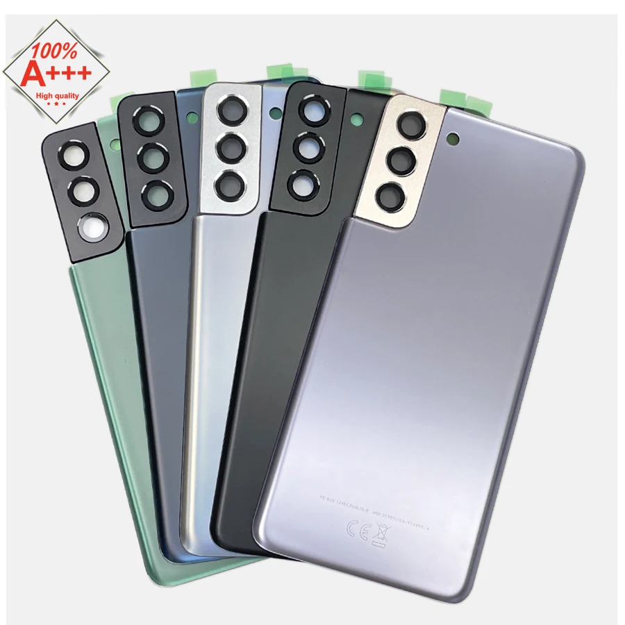 S21 Plus 5G Back Glass Cover Samsung Galaxy S21+ 5G Back Door Replacement Battery Case Rear Housing Cover Camera Lens samsung phone case phone back cover glass battery cover glass phone back cover phone camera lens camera lens cover