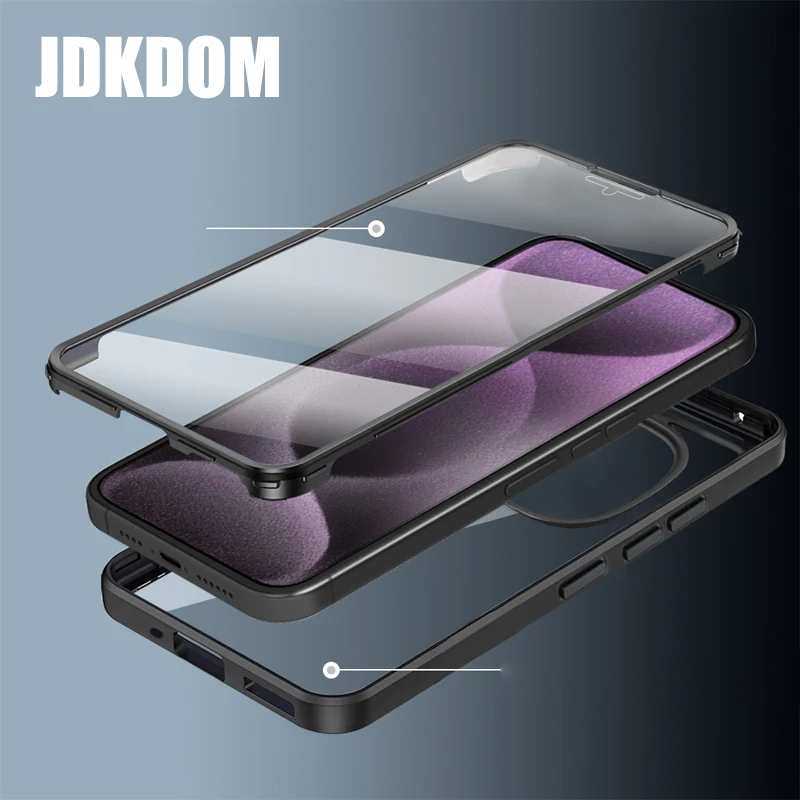 JDKDOM Shockproof Clear Phone Case with Enhanced Protection