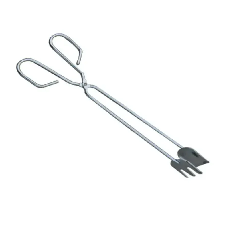 Food Tongs BBQ Stainless Steel Scissors Grilled Food Clip