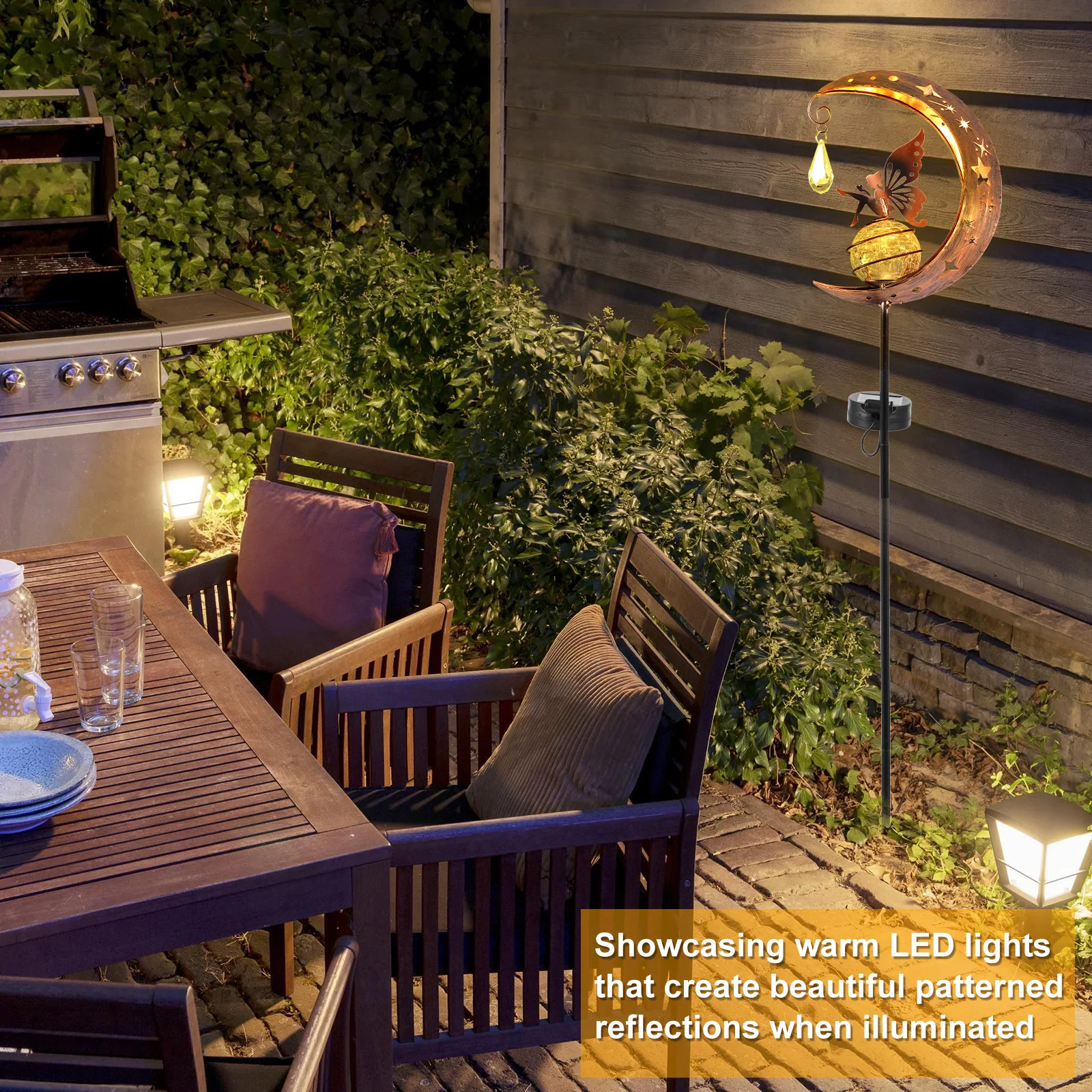 Fohil Solar Garden Lights, Metal Moon Fairy Glass Globe Solar Pathway Landscape Lighting Lights Ip55 Waterproof Solar Light Outdoor Decor Garden Yard 2a6c679d 0d13 4c2c Aacd 0c9c42a2b1fb.798c35e5b4fbb93288ee69d12ad8c147