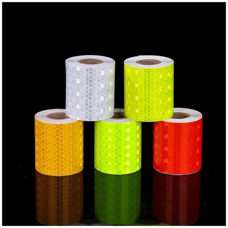 Reflective Tape Bands 6 Colors Reflective Strip 5cm X 3m Reflective Car Sticker Tape Car Truck Trailer Safety Accessories reflective tape bands