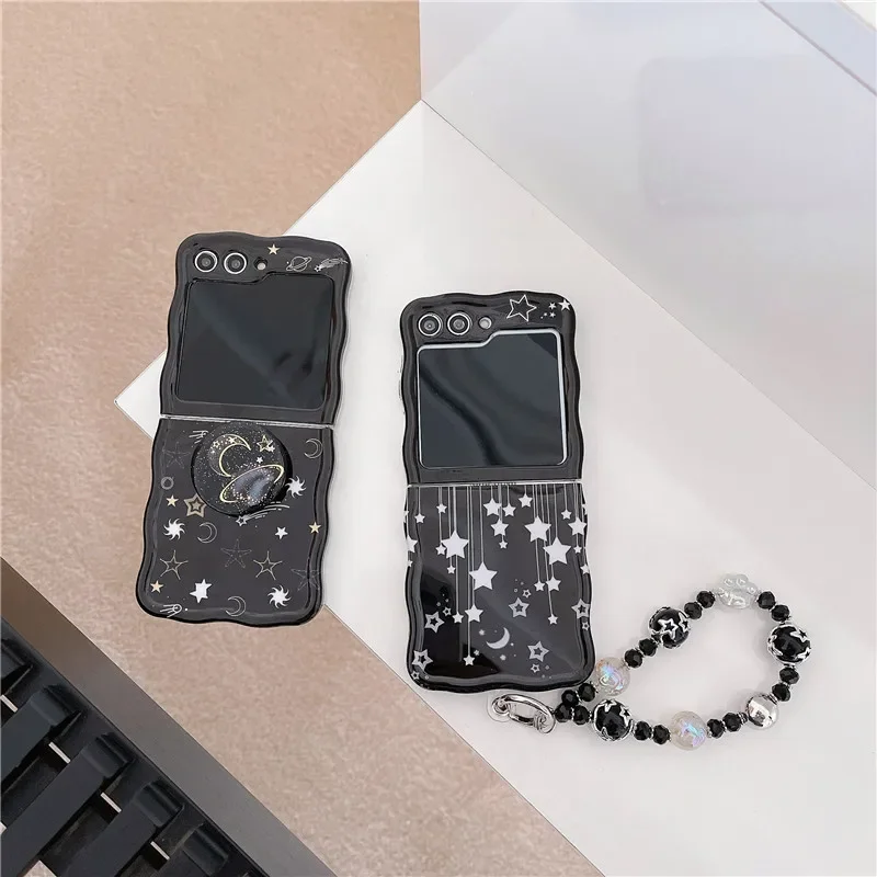 Custodia Per Telefono Per Samsung Galaxy Z Flip 5 Cute Star Bracciale Wave Imd Cover Posteriore Antiurto Per Samsung Z Flip5 Zflip5