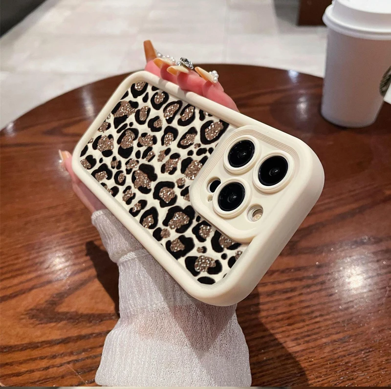 Leopard Print Soft Bumper Shockproof Phone Case