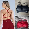Dynamic Backless Sports Bra With Logo Women Seamless Yoga Top Bra Medium Support Padded Gym Crop Top Stretchy Fitness Sports Top 1