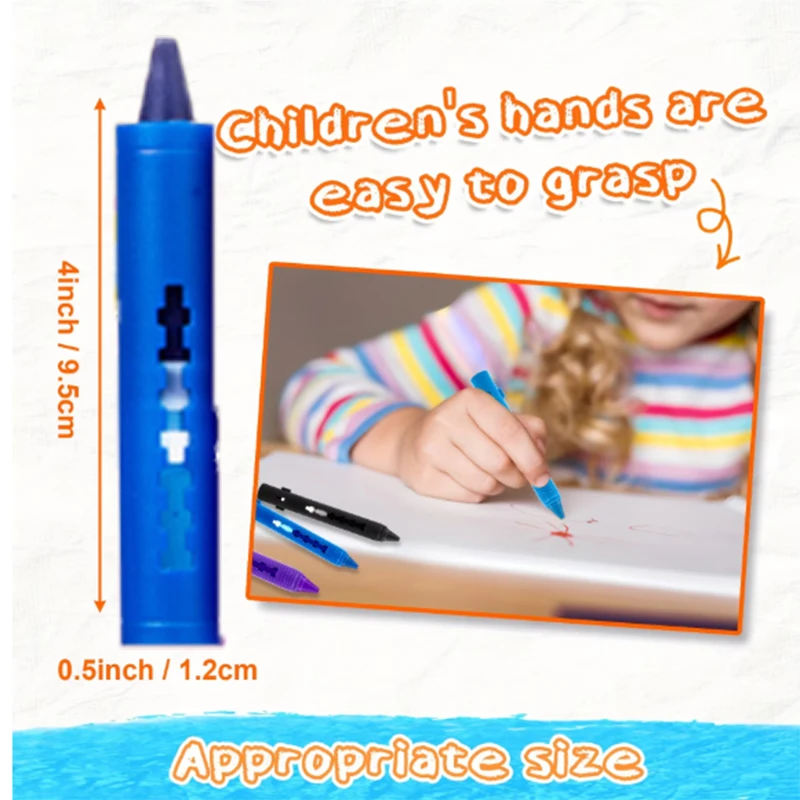 Washable Bath Crayons Set 5