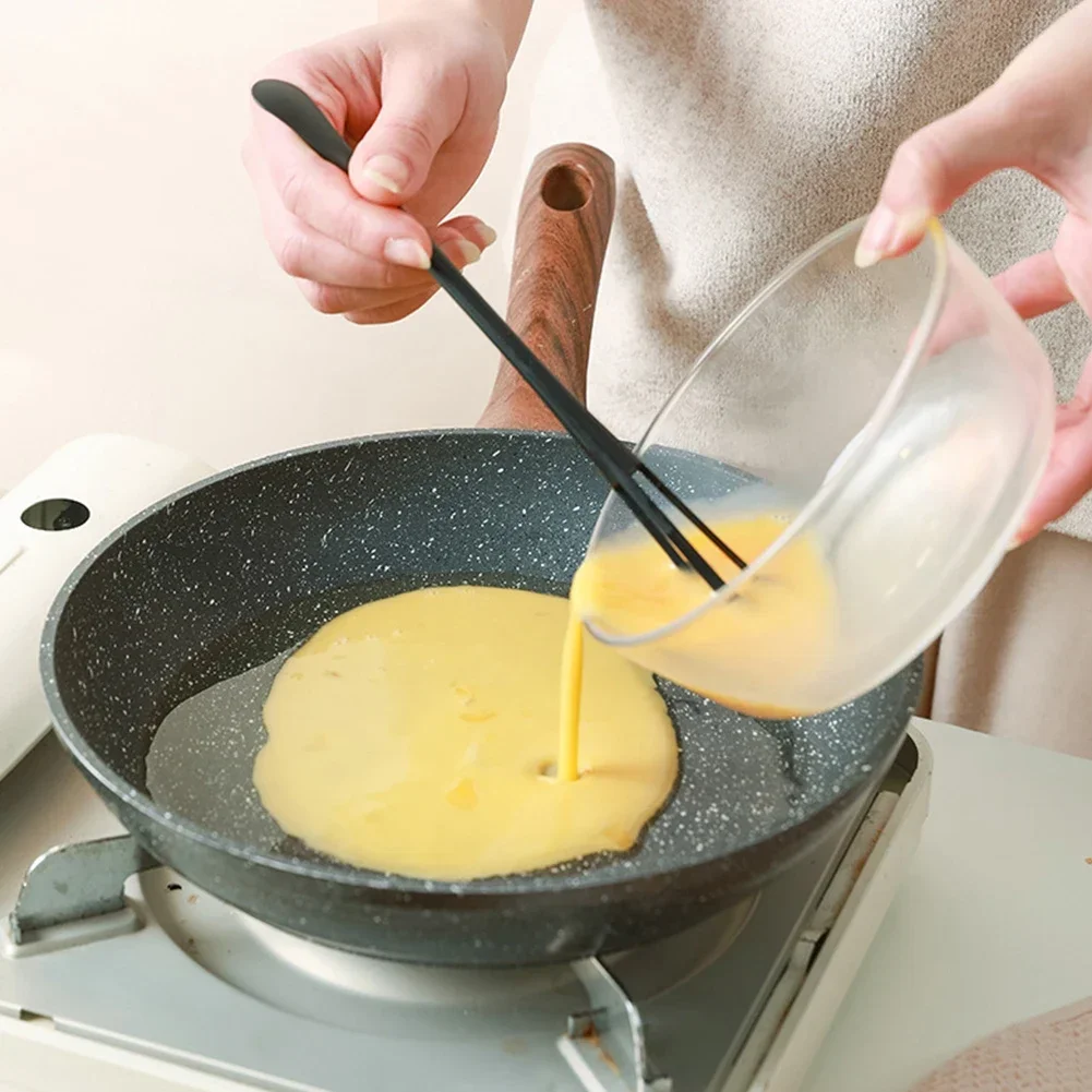 Description Picture 4 of item1PC Egg Whisk Plastic Multifunctional Mini Hand Egg Beater Kitchen Utensil with Teaspoon Egg Baking Tools Cream Stirring Stick