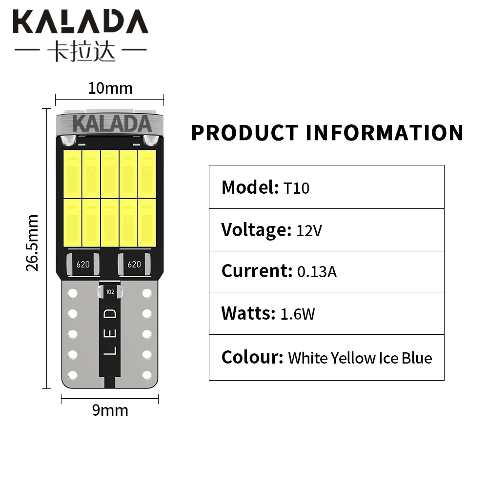 Canbus LED  4014 SMD ڵ  ġ ,     ȣ ȣ , W5W LED T10, 10 