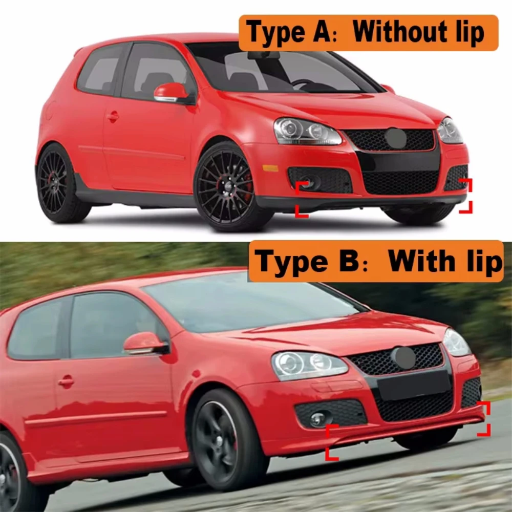 2-Piece Carbon Fiber Rear Bumper Lip Splitter For VW Jetta V (2005-2010) - Side Fin Protector & Anti-Scratch Spoiler