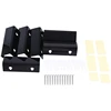 Black Vinyl Record Shelf Wall Mount 6 Pack,Vinyl Holder Wall,Acrylic Album Record Holder Display Easy To Use 1