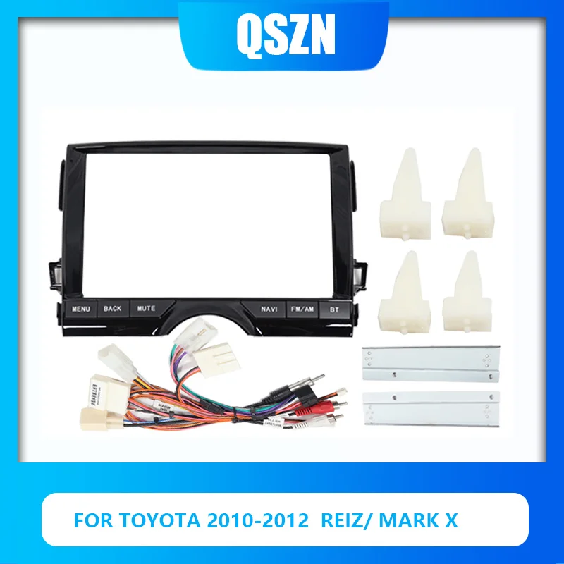 

2 Din 10.1 Inch Car Radio Fascia Panel Frame For Toyota Reiz Mark X 2010-2013 Dashboard ABS+PC Plastic Installation Trim Kit