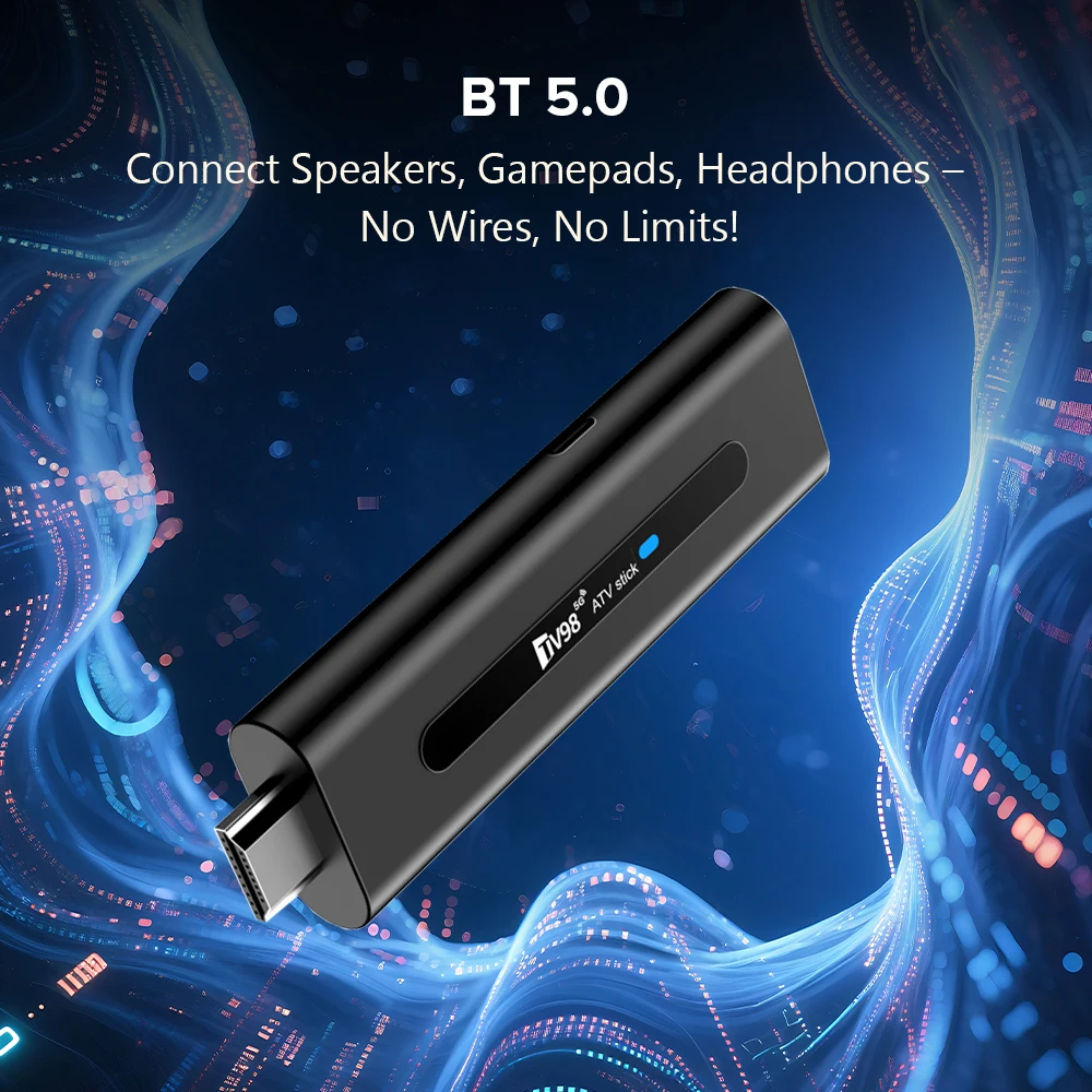 S70c2d4168bec41158cac6dab6a76a64bW TV98 ATV Stick Android 14 BT 5.0 Allwinner H313 4Core 4G 5G Dual WiFi Voice Remote HD 8K 4K @60fps TV stick 8GB 128GB iptv