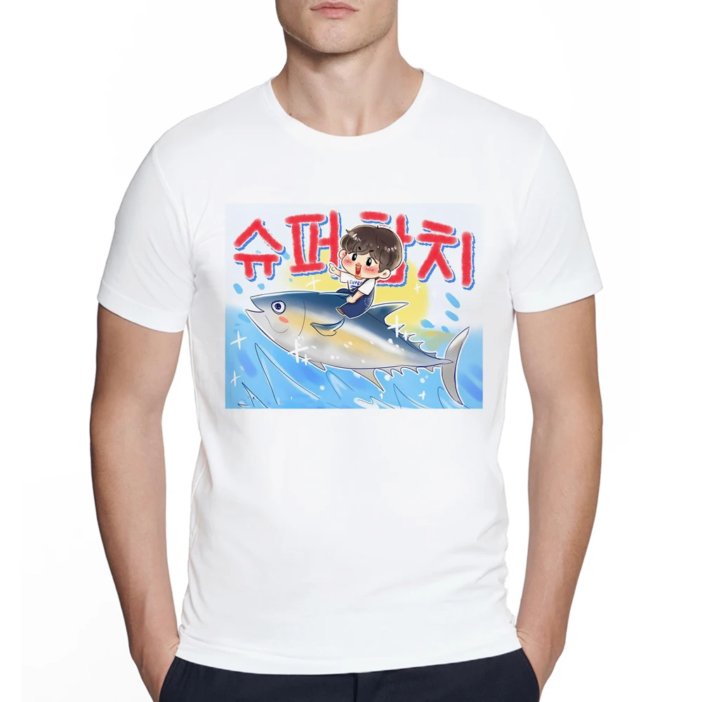 Lustige Super Thunfisch Klassische Grafik T-shirt desgin Sommer Harajuku T-shirt O Neck unisex Street Hip Hop T-shirt – Detail 5