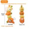 Giraffe Baby Teethers Newborn Infant Sensory Chew Toys Montessori Developmental Toy for Babies 3-18 Months Girl Boy Gifts 5