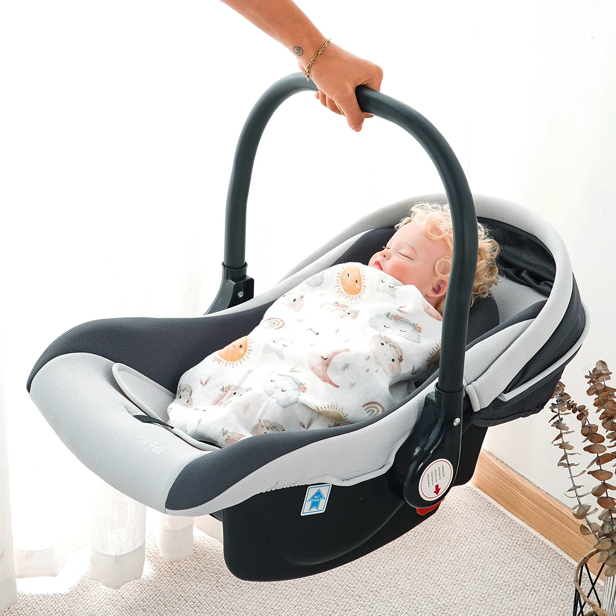 Kangobaby #My Soft Life# New Premier Bamboo Cotton Baby Muslin Swaddle Blanket Newborn Wrap Infant Bath Towel 120x110cm 5