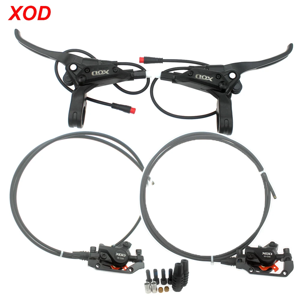 Xod E-Bike Cut Off Power Brake Mtb 2 Pin Freno A Disco Idraulico Pressione Dell'Olio Pinza Freno A Disco Pieghevole Elettrica Per Bicicletta