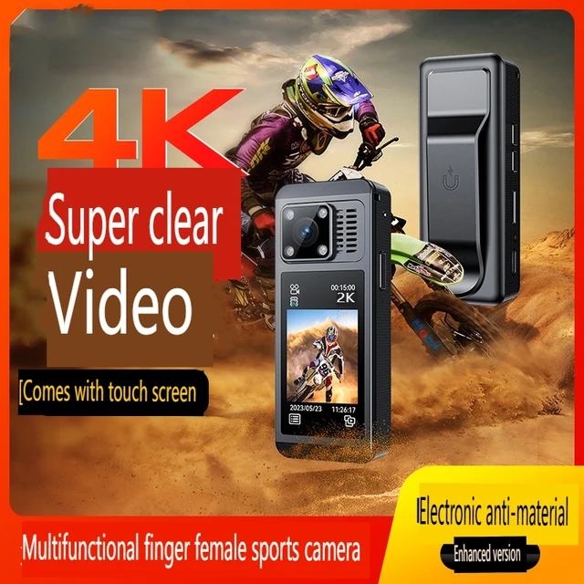 4K WiFi Action Camera，360 Degree Panoramic Thumb Sport Camera，Motorcycle Riding Stabilization Bodycam Wearable Video Camera 2