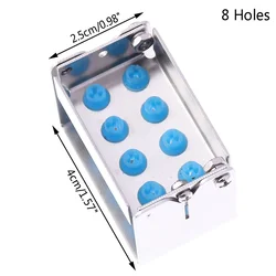 Dental Bur Holder Autoclave Sterilization Case and Organizer (8 Holes)