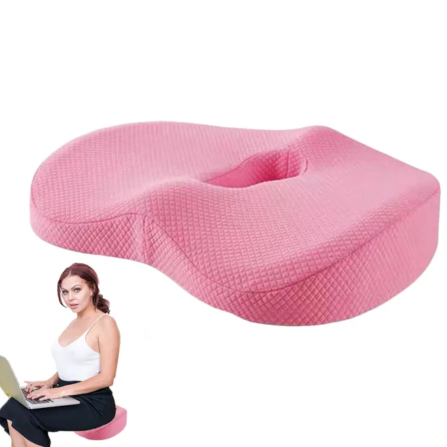 HONGJIANV Premium Soft Hip Support Pillow, Soft Hip Support Pillow for  Chair, Soft Hip Support Butt Cushion Seat, Ergonomic Memory Foam Office