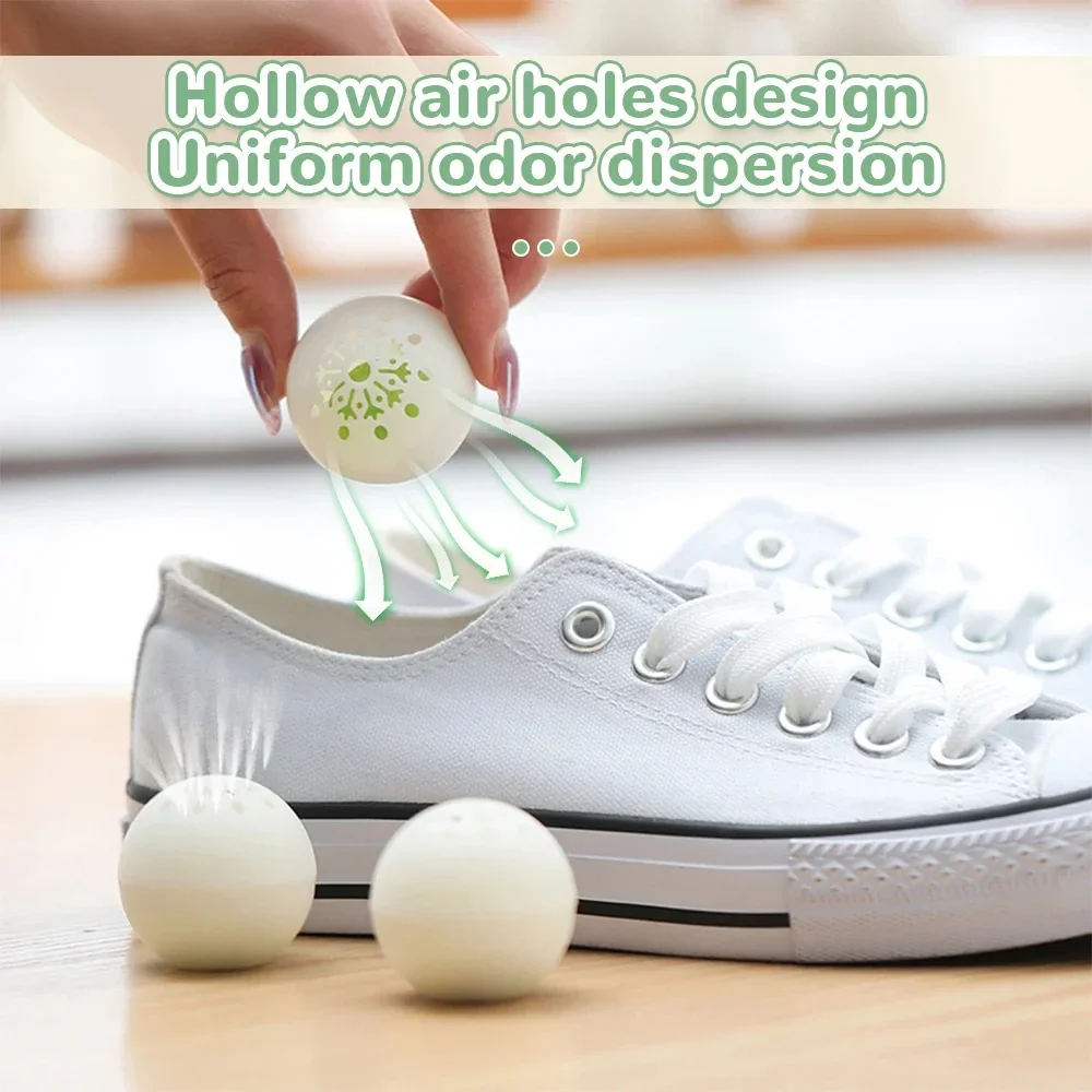 Shoe Deodorizer 12-24PCS Shoe Deodorizer Freshener Balls For Shoes Multifunction Home Scent Fresheners Footwear Shoe Closet Toilet Deodorization