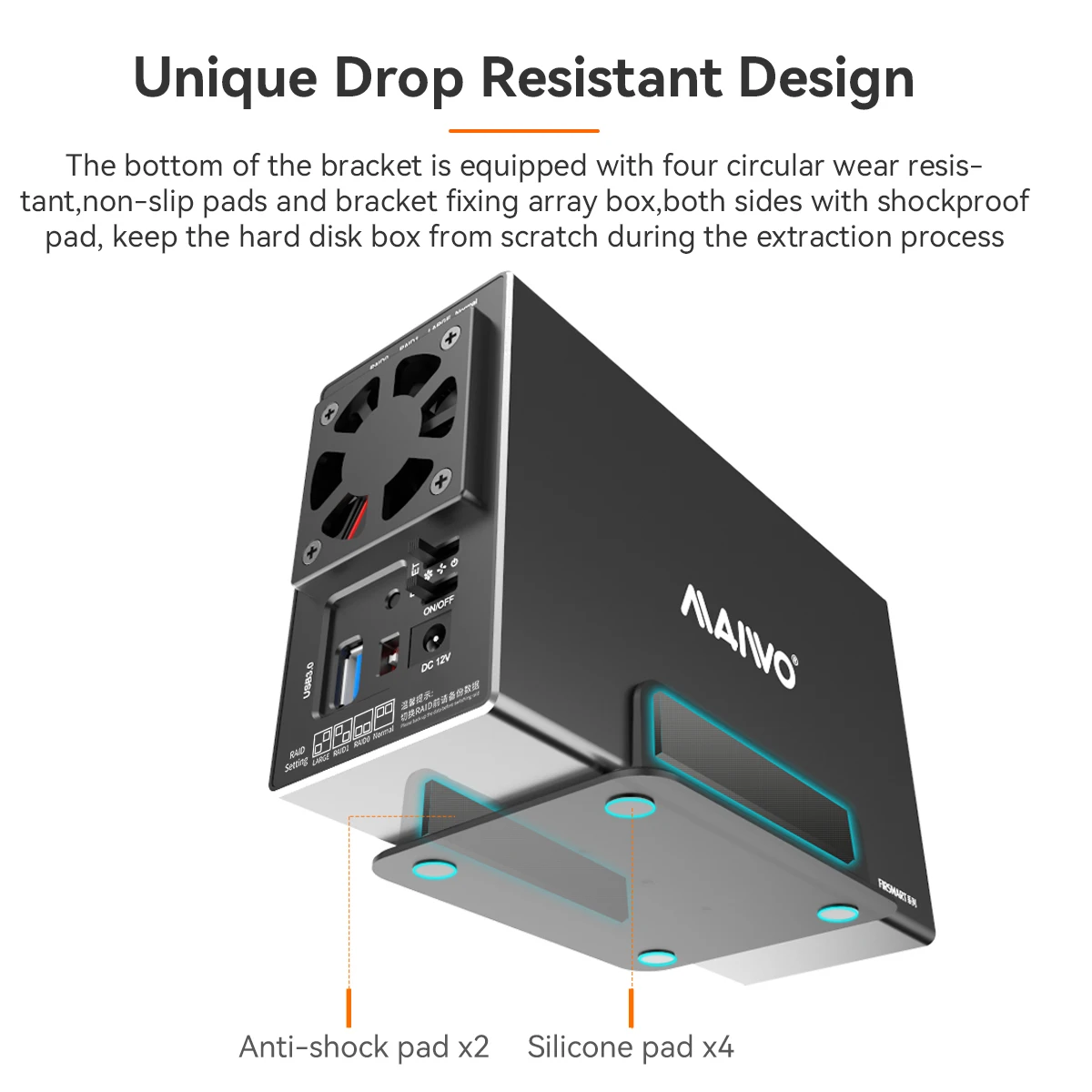 Maiwo-dual Bay Case Gabinete Disco Rígido Externo Case Gabinete Sata para Usb 3.0 Hard Drive Docking Station Ram 2.5 3.5 - Imagem 3