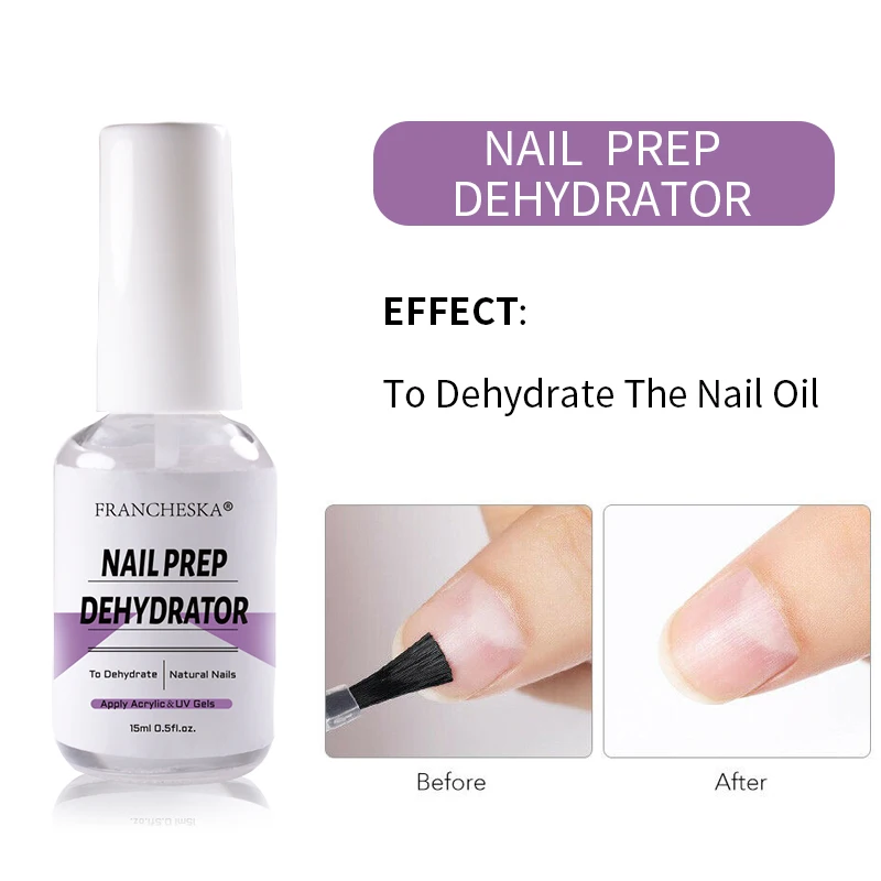 FRANCHESKA 15ml Nail Dehydrator Fast Air Dry Nail Prep Dehydrate Primer