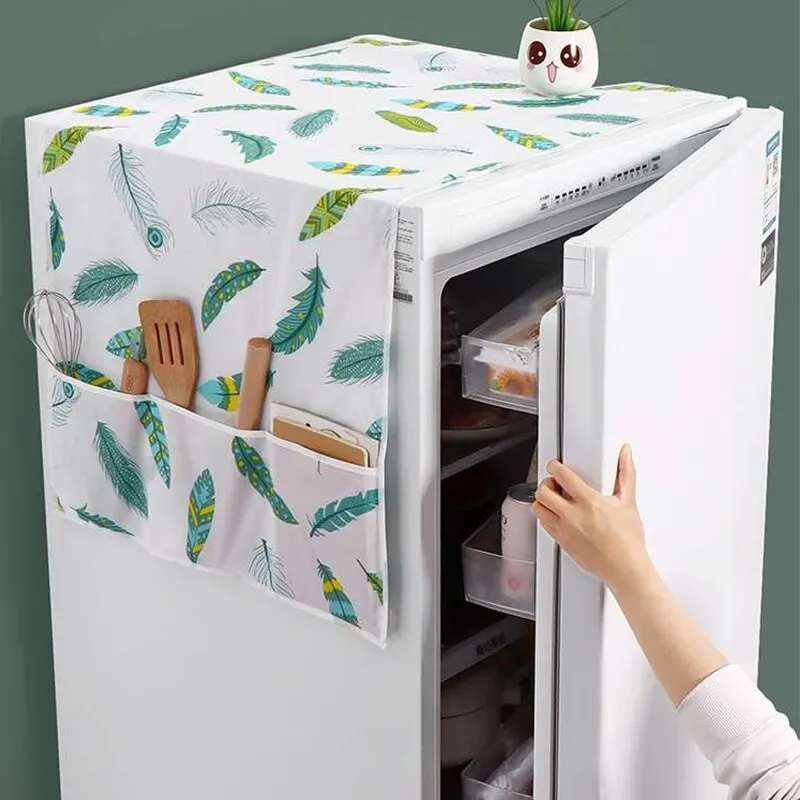 Storage Fabric Refrigerator Cloth Refrigerator Cover Dust Cover Waterproof  Household Dustproof Cover Refrigerator Bag - AliExpress