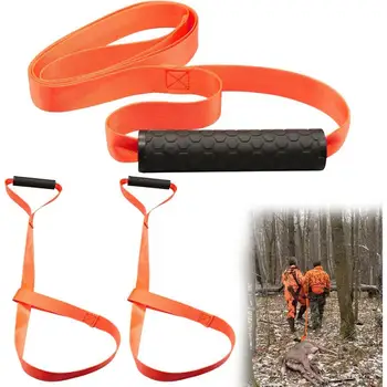 Imbracatura per trascinamento di cervi Corda per trascinamento di cervi resistente Imbracatura per cinghia da traino per cervi per sicurezza e durata Accessori per tirare cervi arancioni