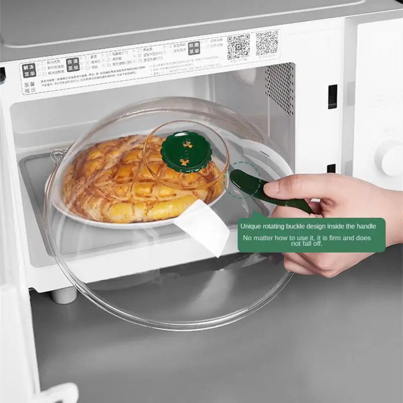 Microwave Fresh-keeping Vegetable Cover Anti-Sputtering Microwave Food Cover Oven Oil Cap Rice Kitchen Supplies 1/2PCS microwave splatter cover