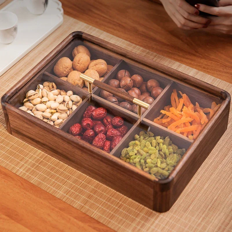 

Candy Box Living Room Light Luxury Snacks Dried Fruit Plate Tea Table Nut Storage Box Desktop Tea Table