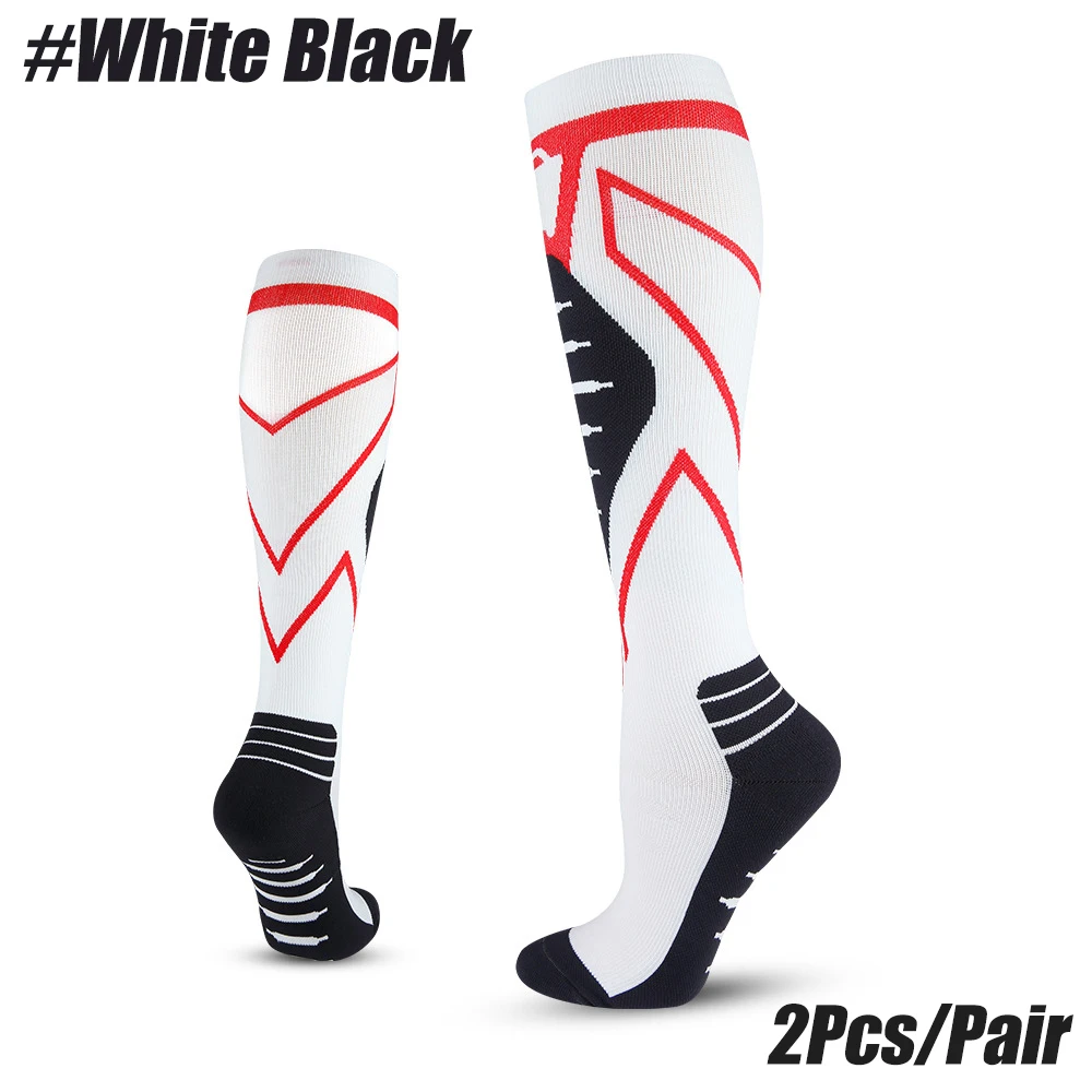 Unisex Knee-High Compression Socks 20-30 MmHg for Optimal Support in Medical, Athletic, and Travel Scenarios