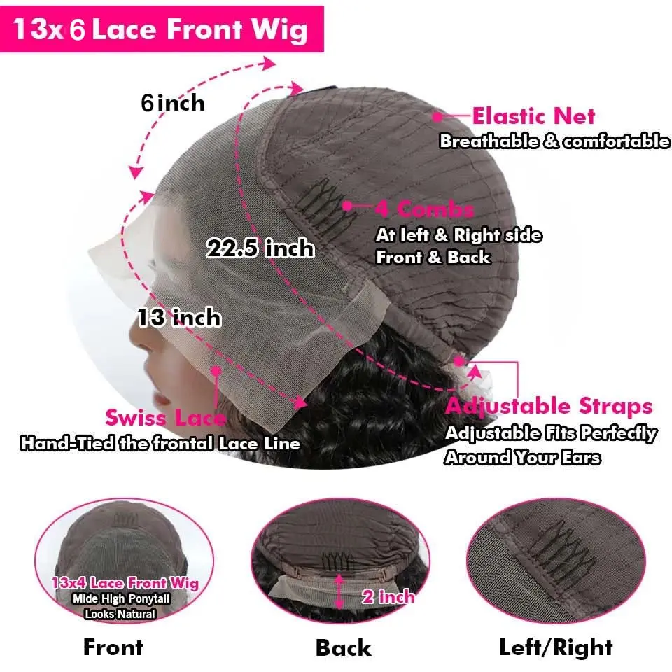 30 32 34 Inch Lace Front Wig 13x4 13X6 HD Lace Frontal Wig Body Wave 4x4 Closure Wig 360 Human Hair Lace Frontal Wig