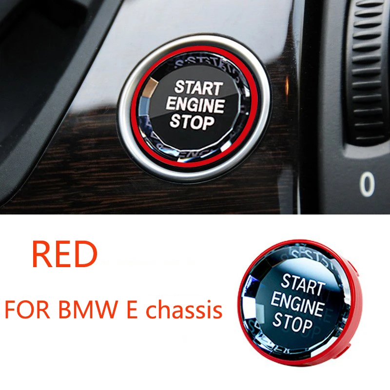 Car Crystal style START STOP Engine Button Replace Cover Switch Key for