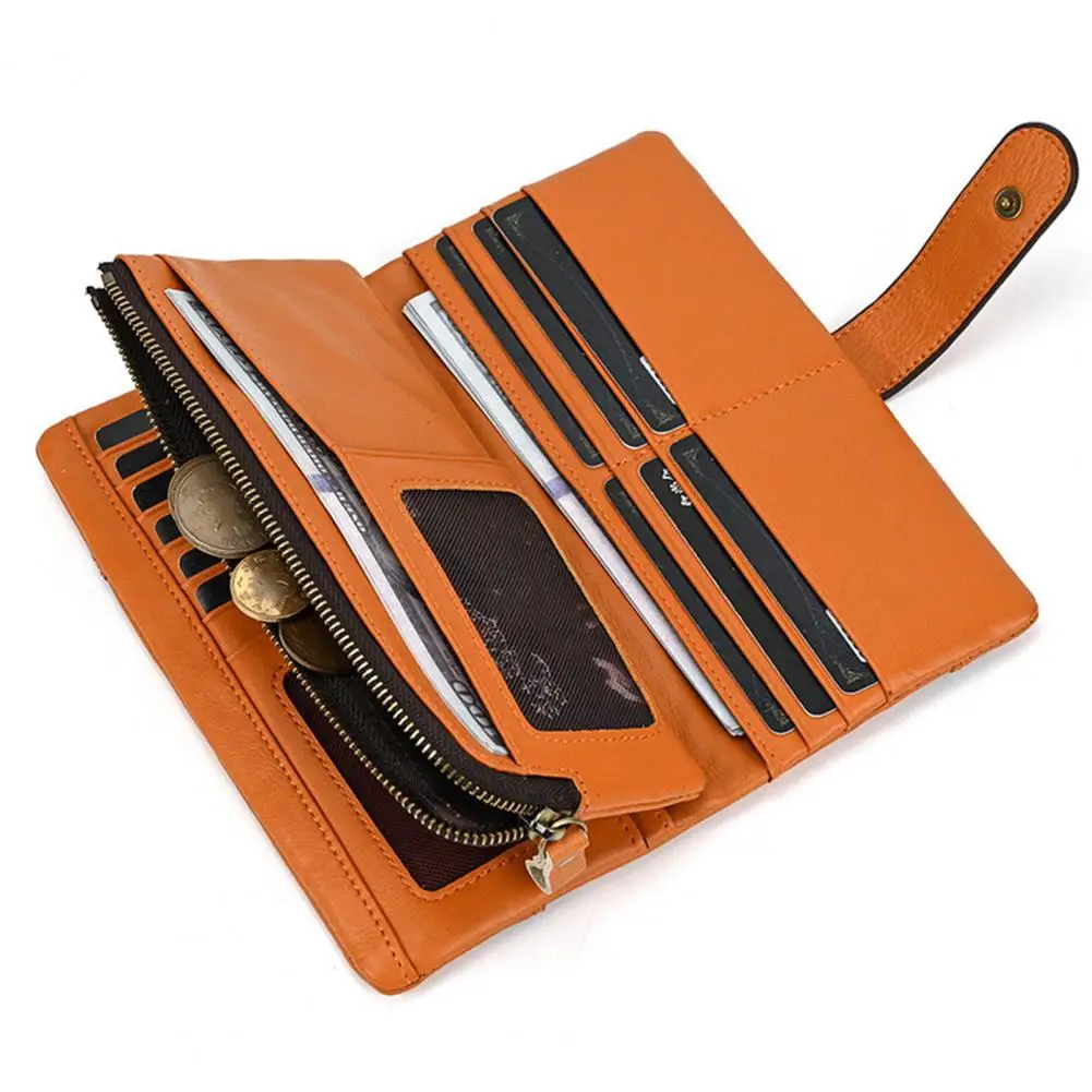 Men Clutch with Rfid Retro Father's Wallet with Rfid Waterproof Organizer Multiple Card Slots for Men Faux