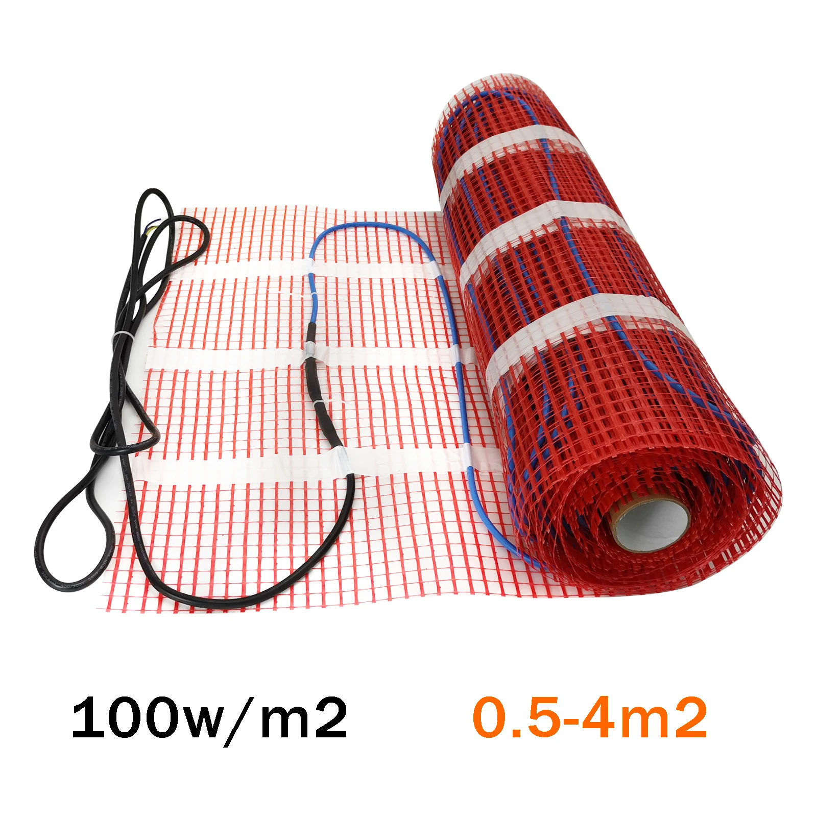 0.54m2 100w/m2 Waterproof Under Tile Cement Electric Floor Heating Mat